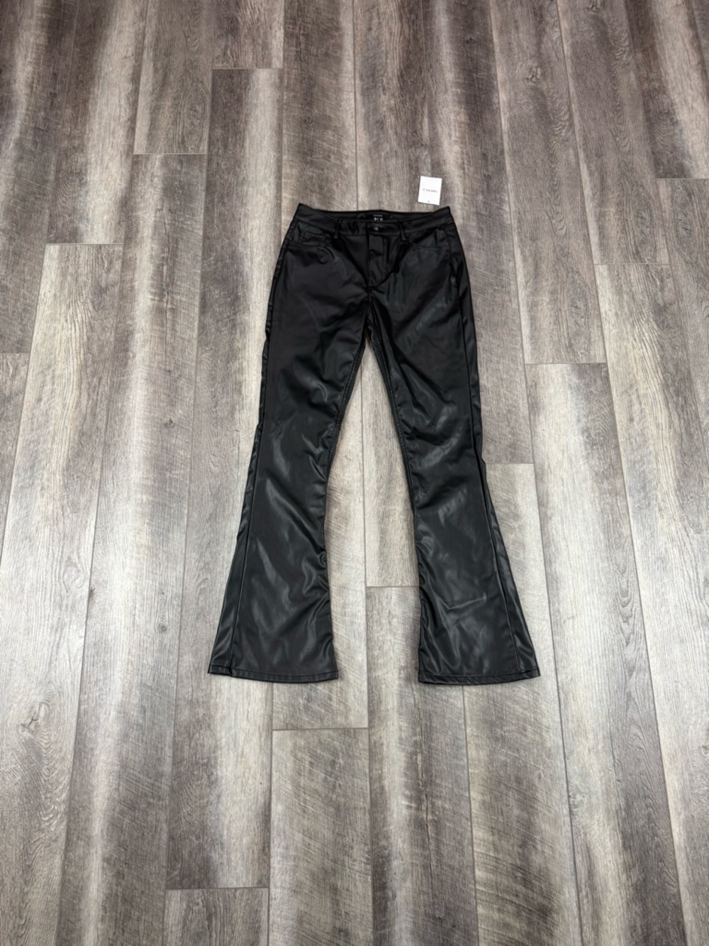 F21 Black Faux Leather Pants‎